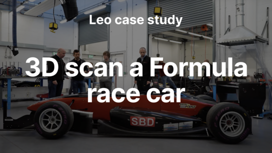 Artec Leo & Ray scan F3 race car in under an hour